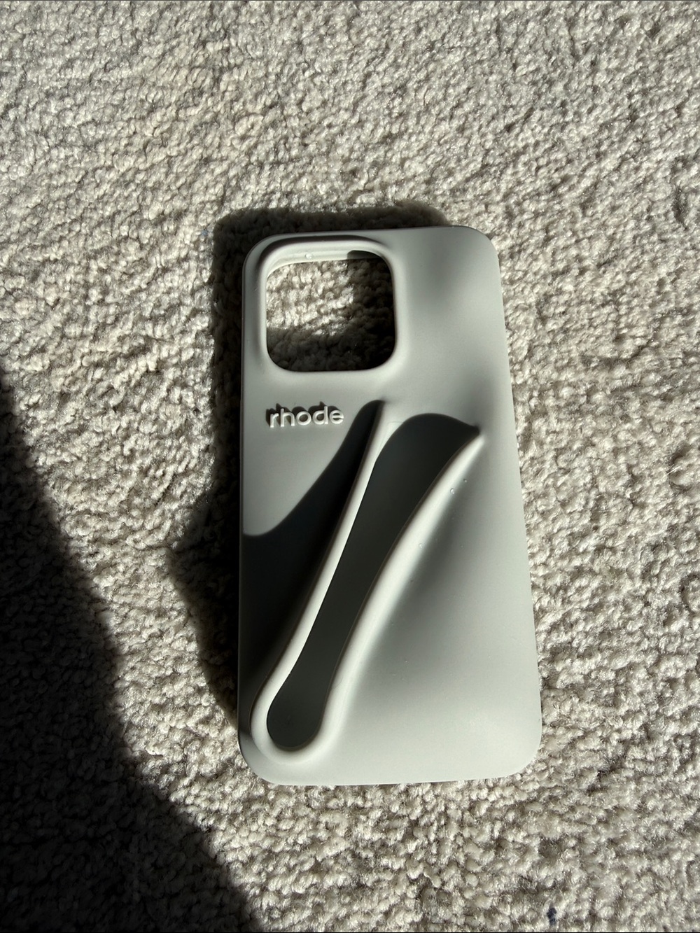 RHODE iPhone 15 Pro Light Gray Silicone Phone Case